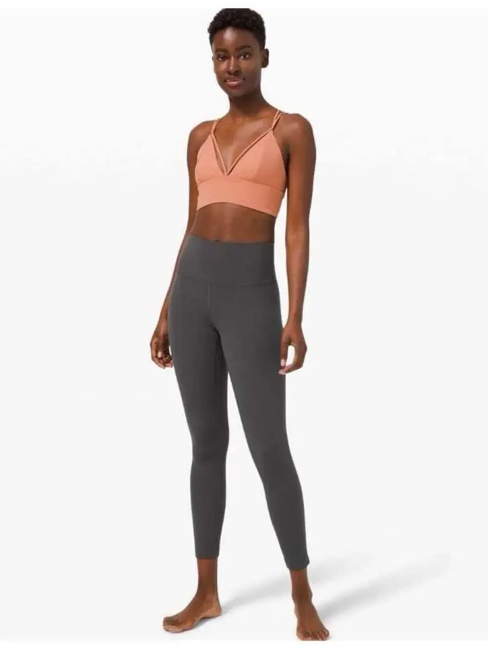 Lululemon Align High-Rise Pant 25in Graphite Grey size 6. GUC for very minor nor